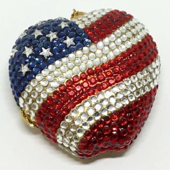 NEW Estée Lauder Patriotic USA Gemstone Flag Apple Lucidity Compact Powder - Picture 1 of 7